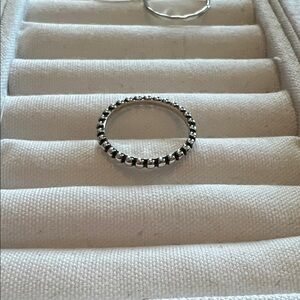 James Avery  Silver Beaded Ring